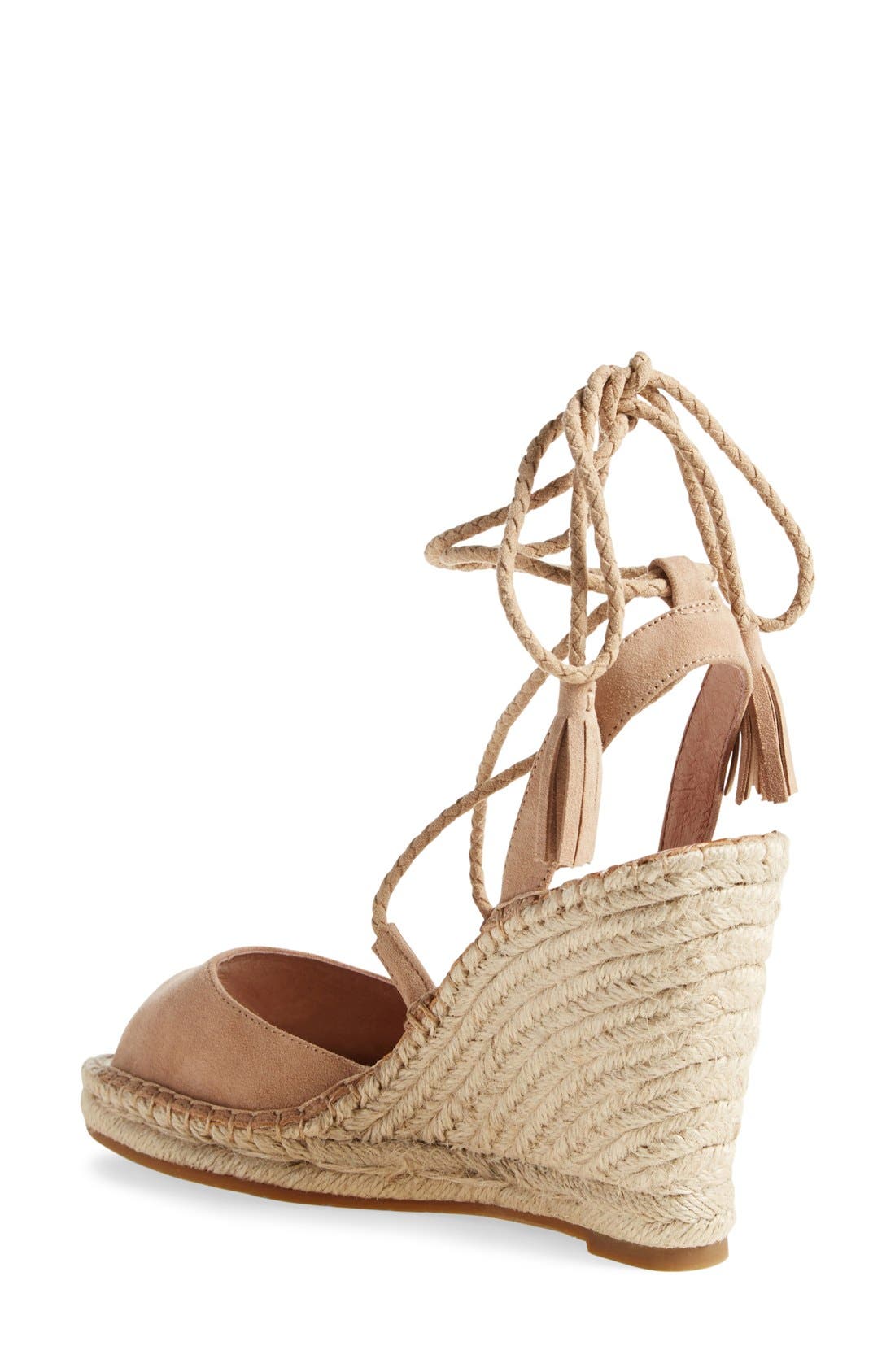 'Phyllis' Espadrille Wedge, Alternate, color, BUFF KID SUEDE