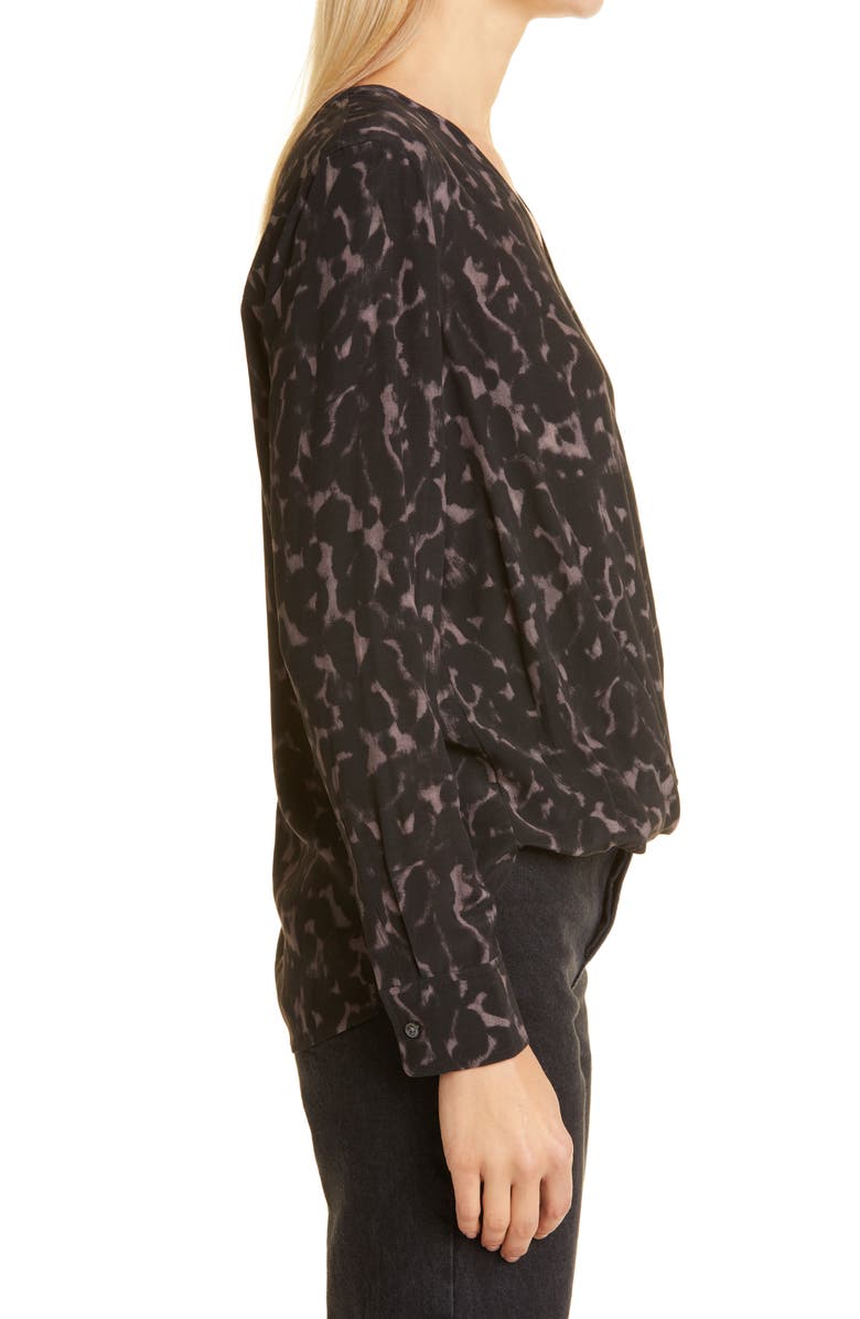 Rails Hillary Abstract Animal Print Wrap Front Blouse, Alternate, color,