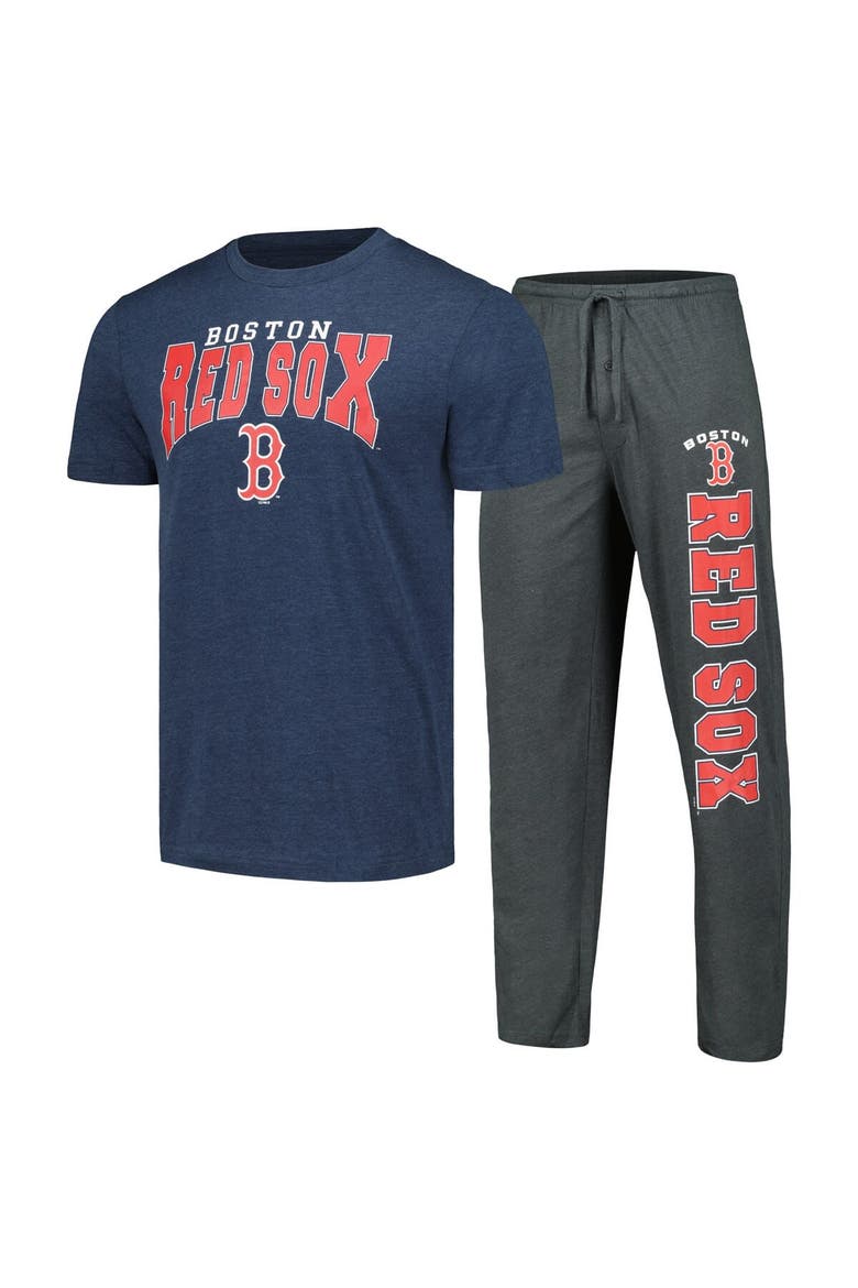Men's Concepts Sport Charcoal/Navy Boston Red Sox Meter T-Shirt & Pants Sleep Set, Main, color, Charcoal