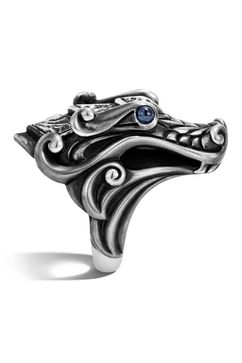 Men's Legends Naga Reticulated Ring, Alternate, color, SILVER