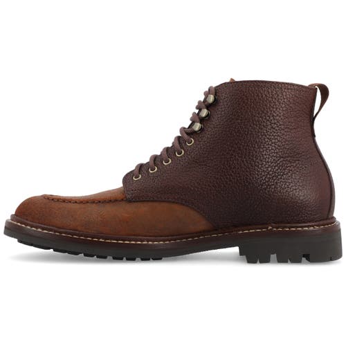 Taft The Darcey Moc Toe Boot In Brown