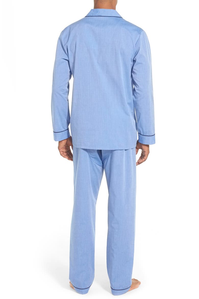 Cotton Blend Pajamas, Alternate, color, BLUE
