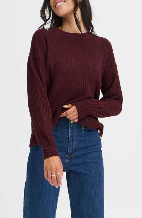 B.YOUNG Onema Long Sleeve Crewneck Knit Sweater