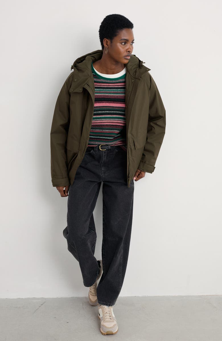 Seasalt Cornwall Potheras Hooded Waterproof Rain Jacket, Alternate, color, Highland