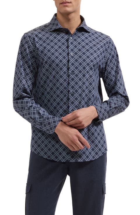 Axel Geometric Long Sleeve Shirt