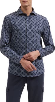 Bugatchi Axel Geometric Long Sleeve Shirt