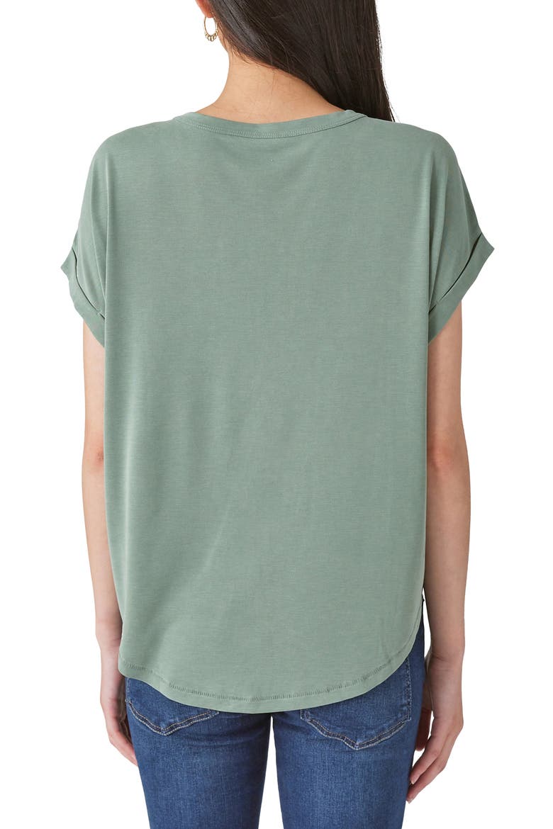 Sandwash Dolman T-Shirt, Alternate, color, LODEN GREEN