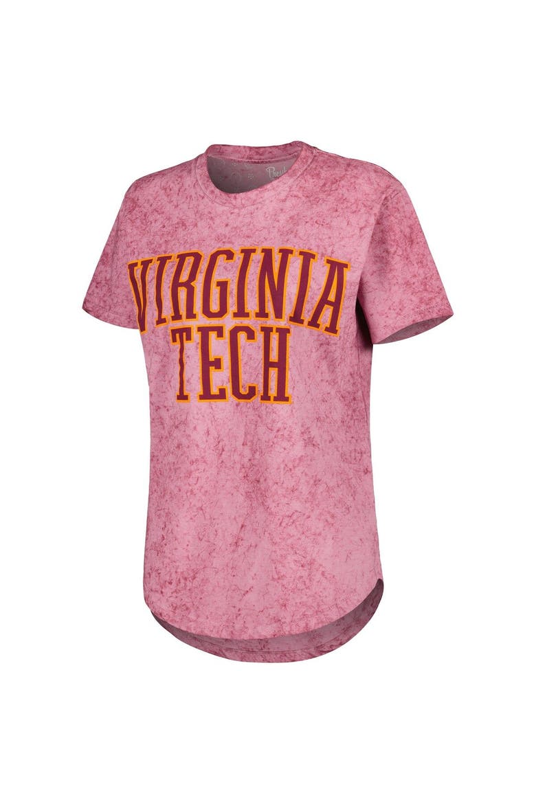 Women's Pressbox Maroon Virginia Tech Hokies Southlawn Sun-Washed T-Shirt, Alternate, color, Maroon