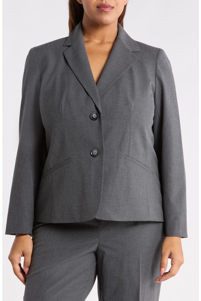 Washable Two-Button Blazer, Alternate, color, MODERN CHARCOAL