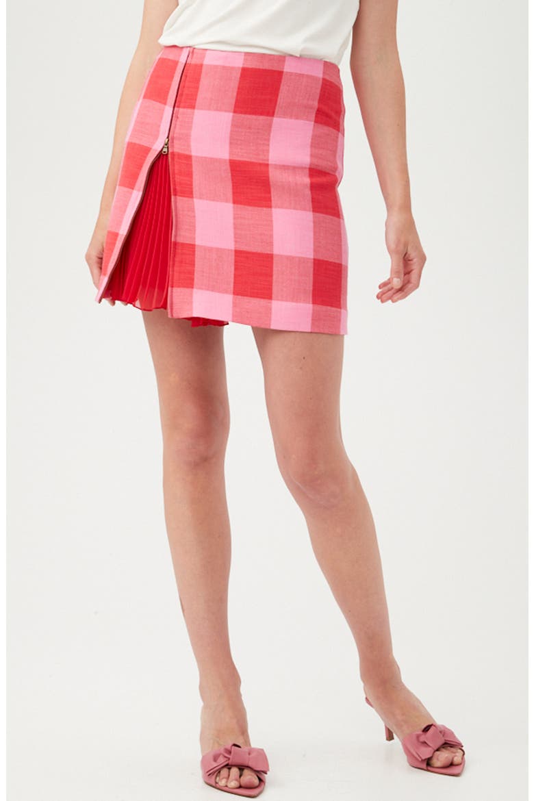 Agapanthus Zip Miniskirt, Alternate, color, TORCH/ DESERT ROSE