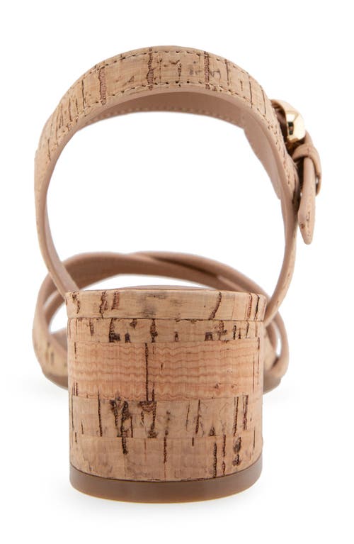 Aerosoles Cinzia Block Heel Sandal In Natural Cork