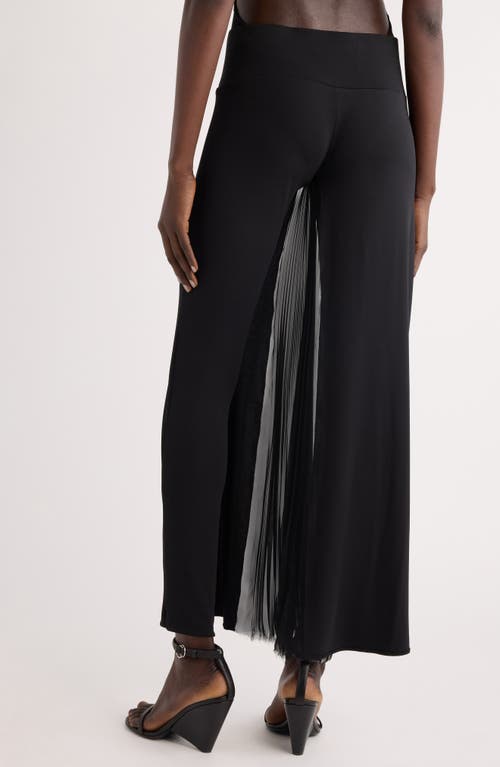Shop Courrèges Infinity Pleats Jersey Pants In Black