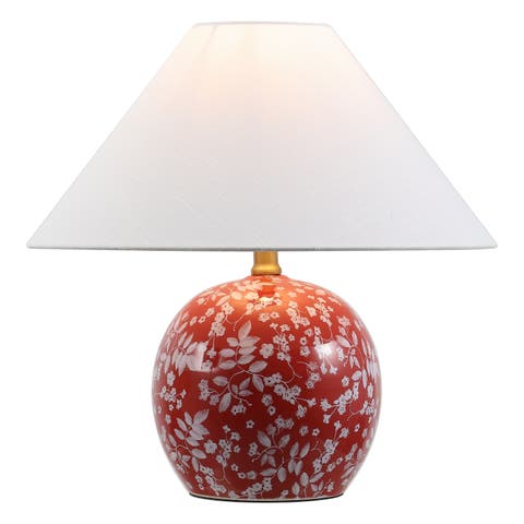 Felice Cottage Floral Ceramic Globe LED Table Lamp