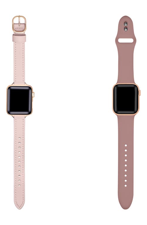 The Posh Tech Assorted 2-pack Apple Watch® Watchbands In Brown