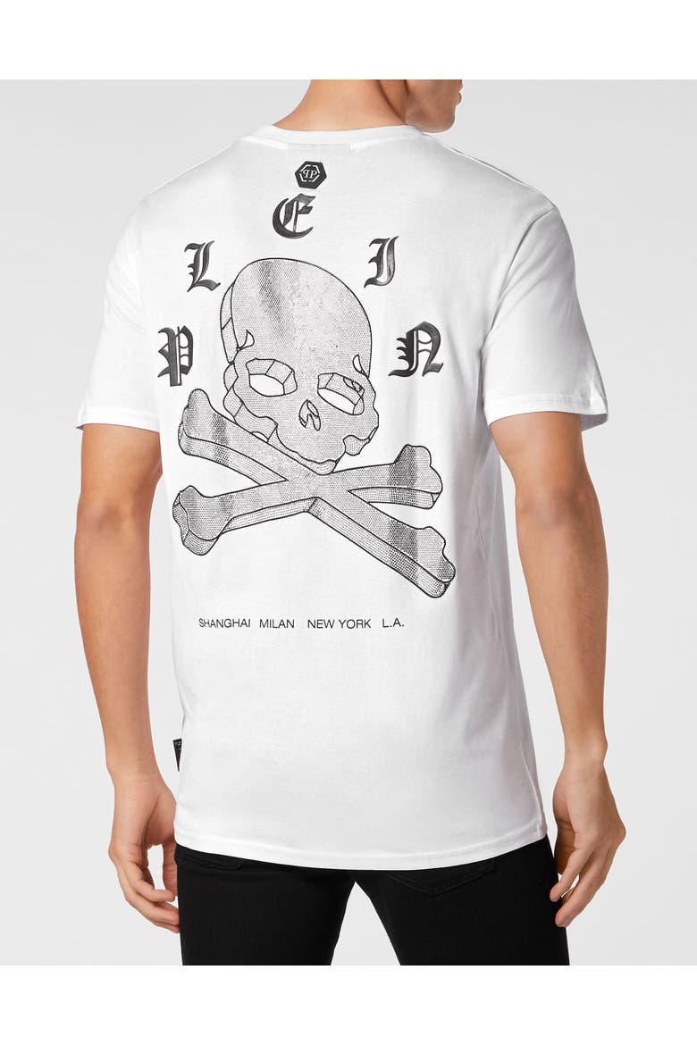 T-Shirt Round Neck Ss Wire Frame Men, Alternate, color, white