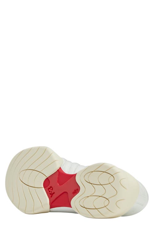 Y-3 X Adidas Regu Sneakers In White/cream/scarlet