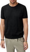John Varvatos Alvito Regular Fit Short Sleeve Wool Sweater