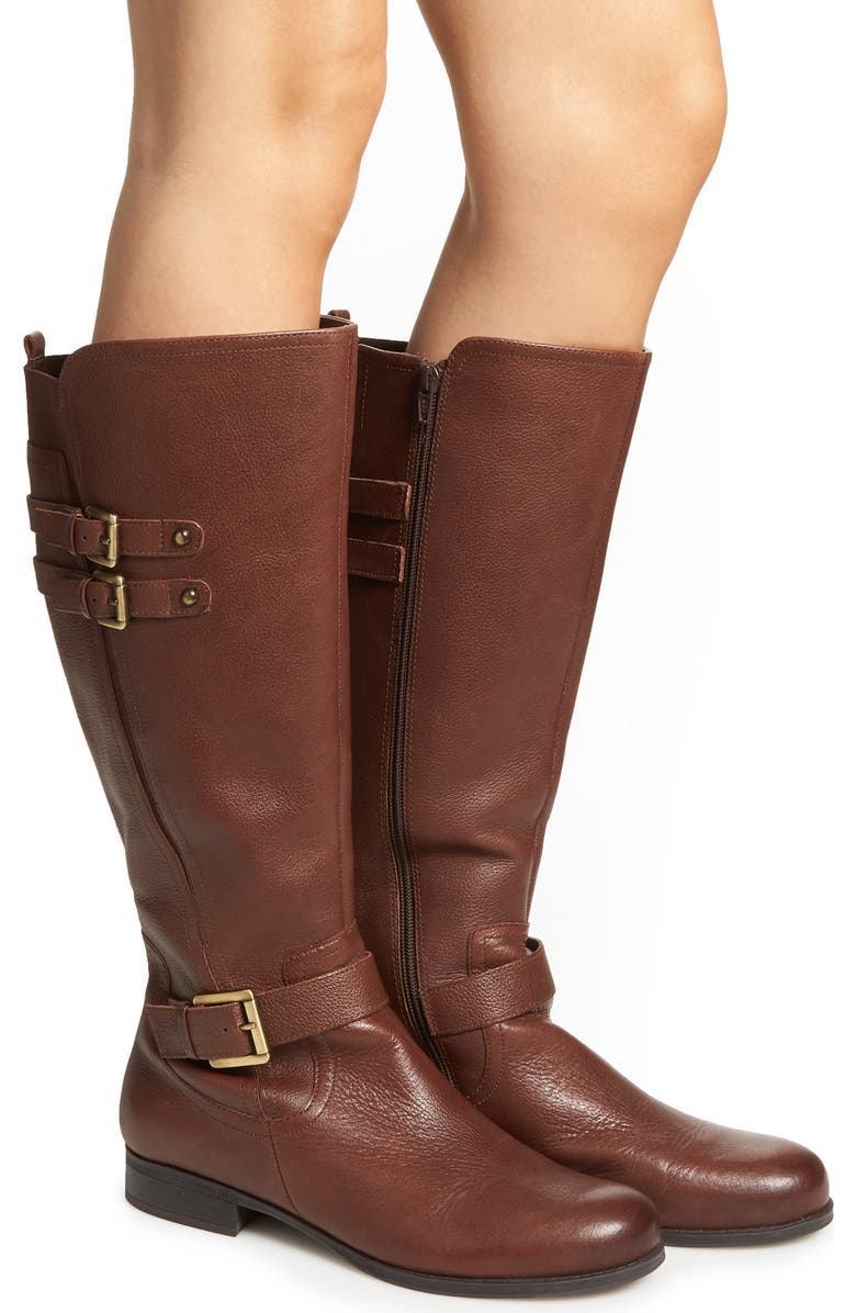 Naturalizer Jessie Knee High Riding Boot, Alternate, color, Chocolate Leather