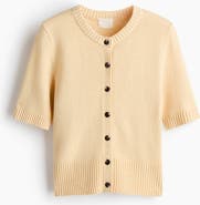 H&M Short-sleeved Cardigan