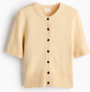H&M Short-sleeved Cardigan