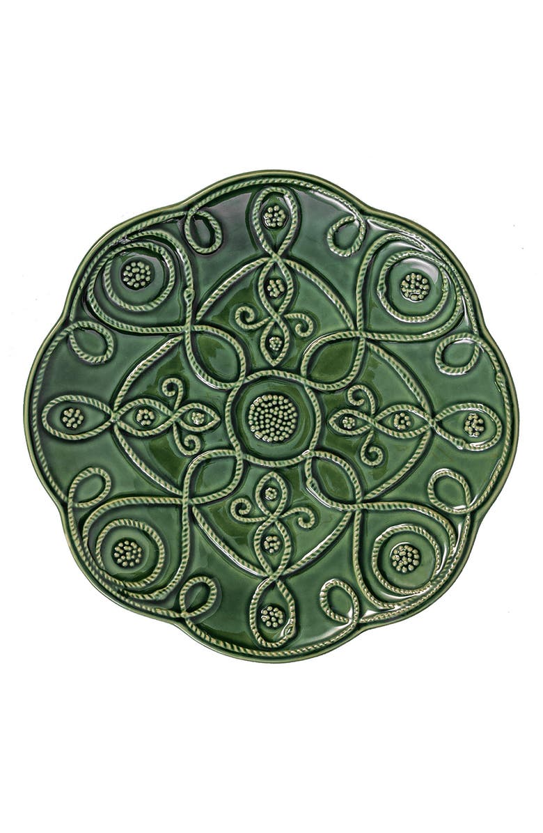 Juliska Jardin du Monde Set of 4 Salad Plates, Alternate, color, Basil