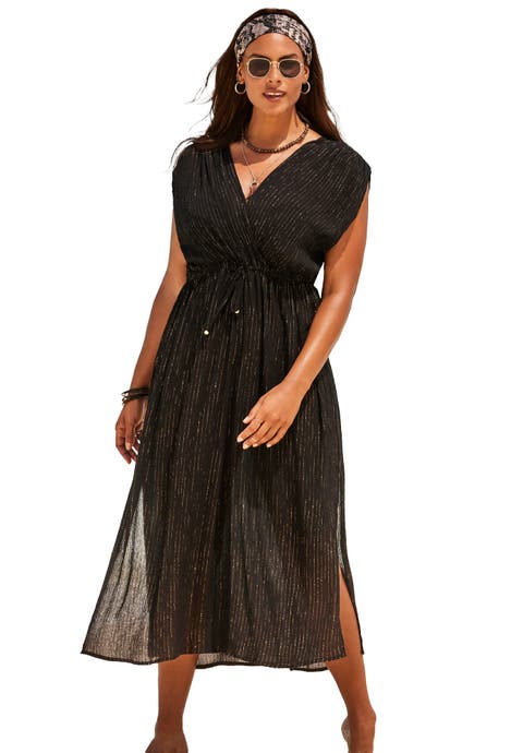 Surplice Maxi Cover Up Dress