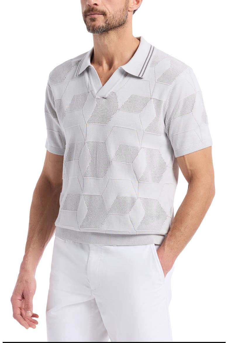 Marcross Short Sleeve Cotton Sweater, Alternate, color, LIGHT GREY