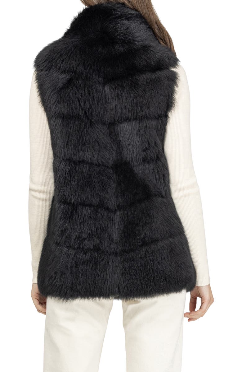 GORSKI Genuine Shearling Vest, Reversible, Alternate, color, Black/Black