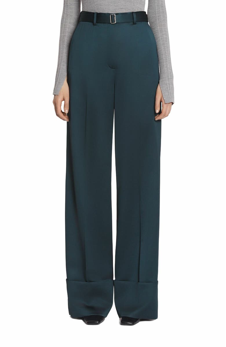 Lanvin WIDE-LEG PANTS WITH CUFFS, Alternate, color, 