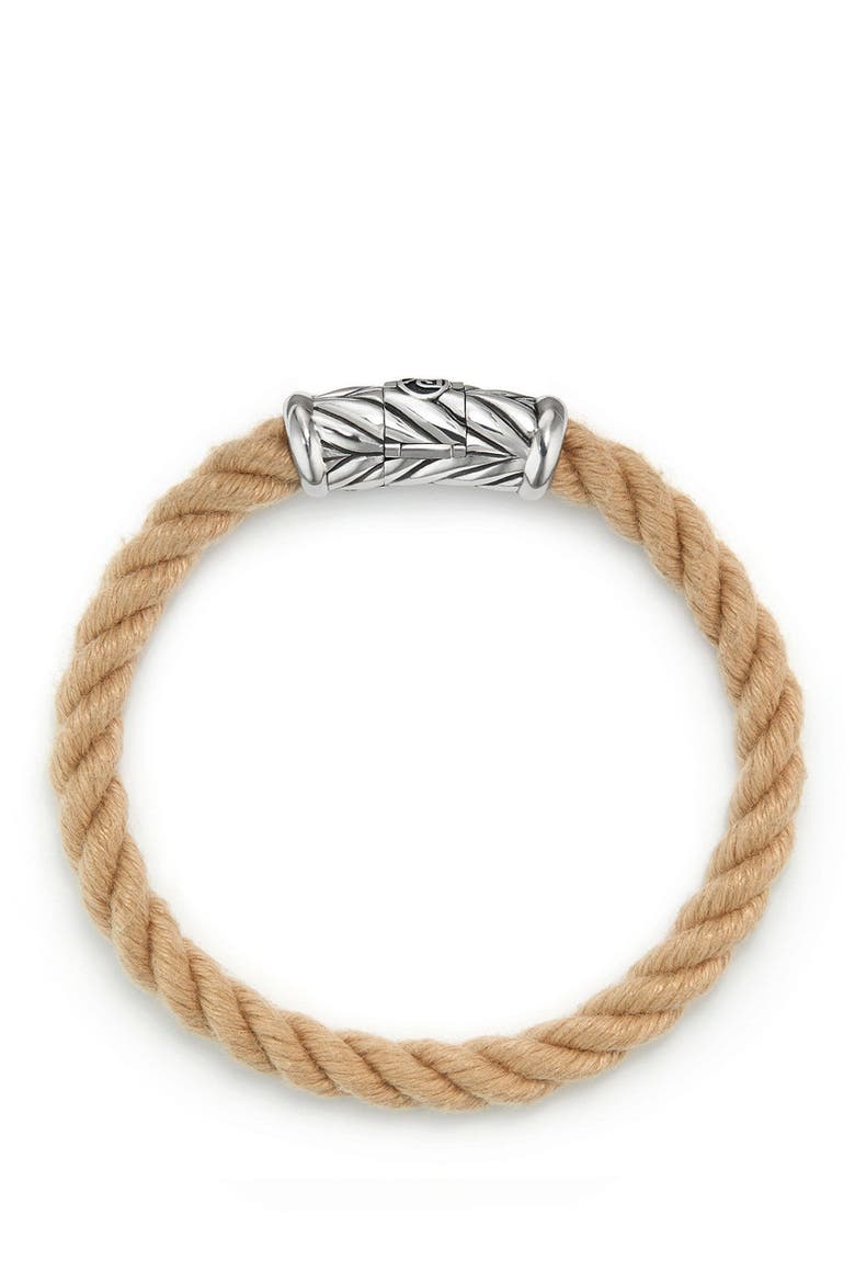 Maritime Rope Bracelet, Alternate, color, SILVER