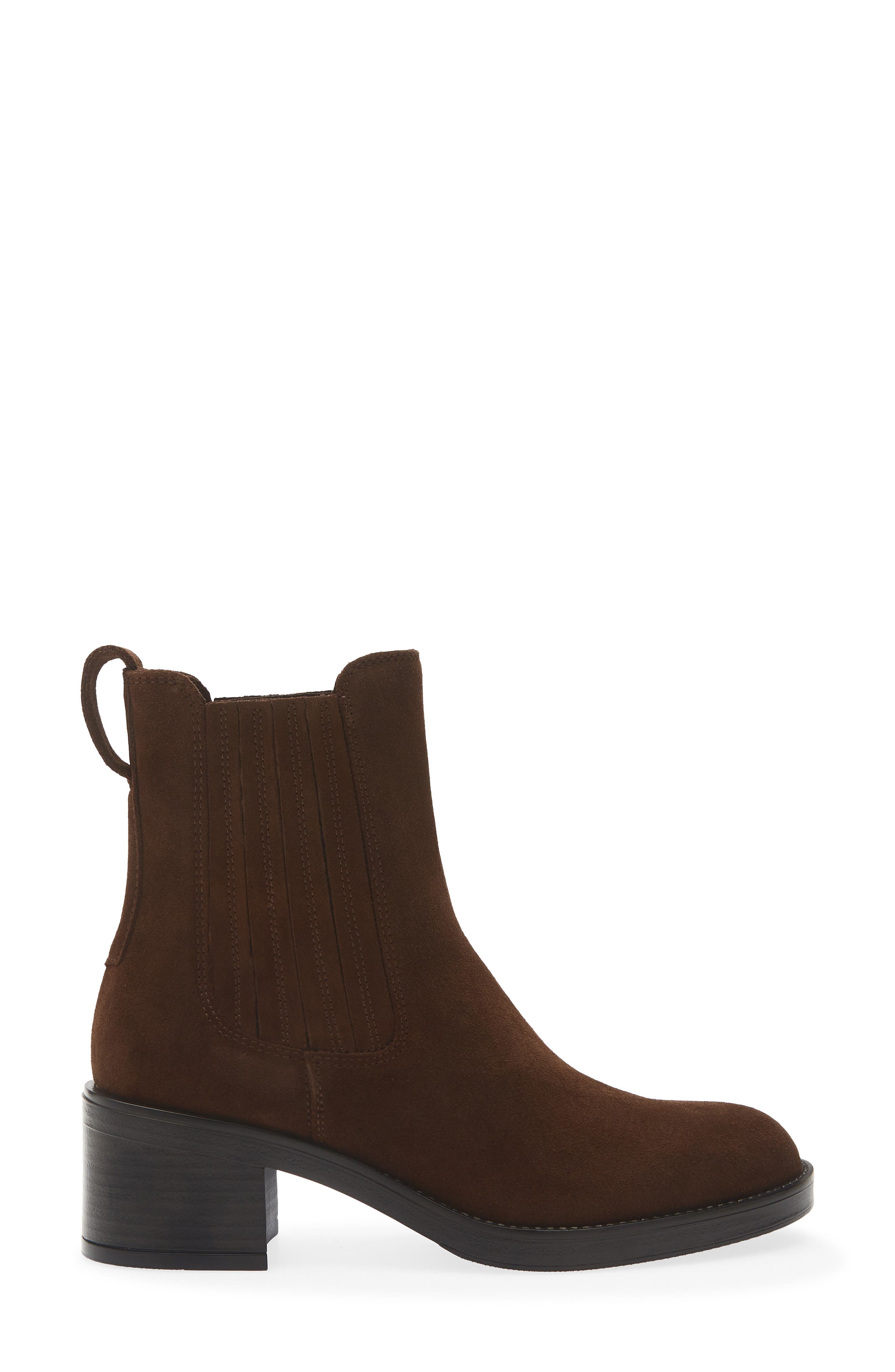 Walf Leather Chelsea Boot, Alternate, color, BRUNETTE SUEDE