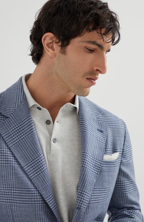 Brunello Cucinelli Deconstructed Cavallo Blazer In Blue