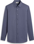 Bugatchi James OoohCotton® Diagonal Chevron Print Button-Up Shirt