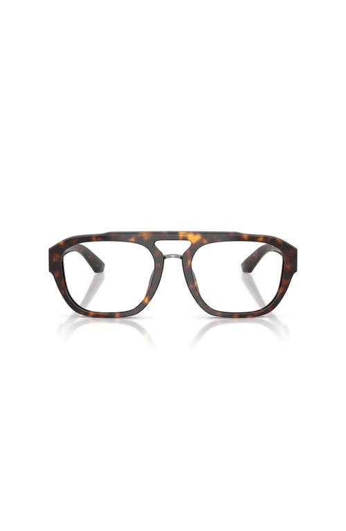 Dolce & Gabbana Dolce&gabbana 55mm Pilot Optical Glasses In Brown