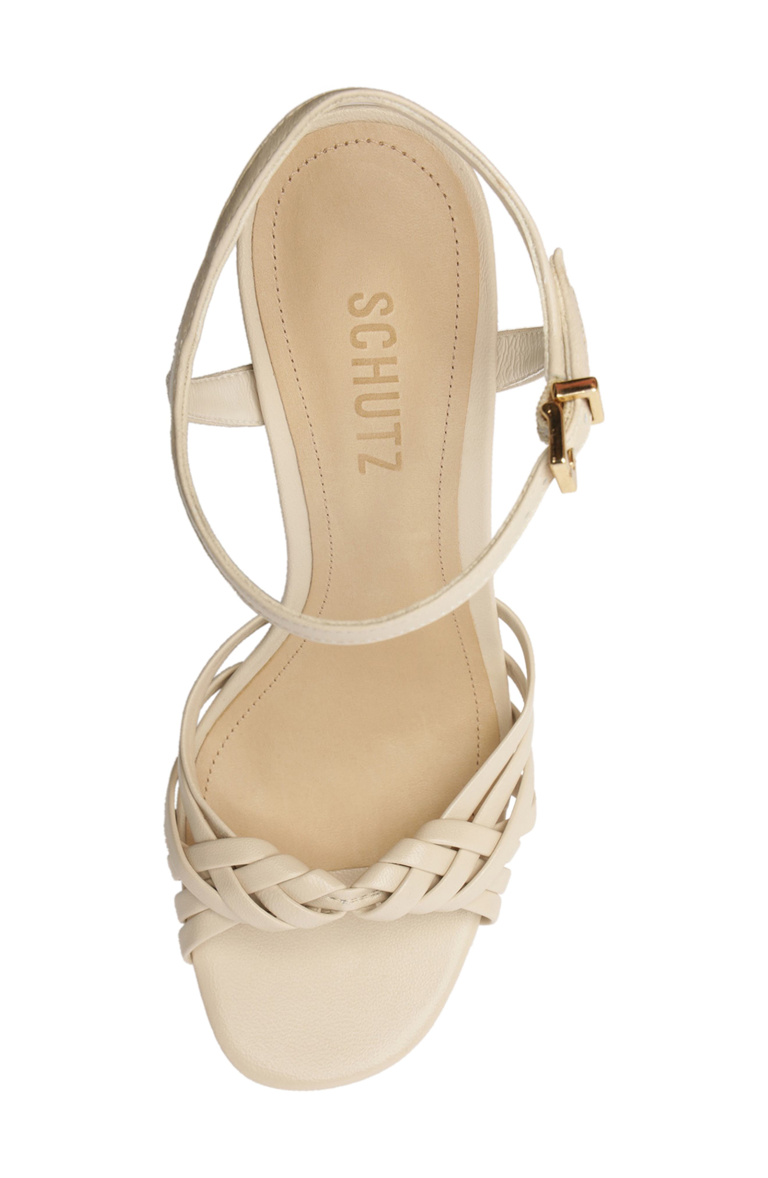 Tara Platform Ankle Strap Sandal, Alternate, color, SUGAR WHITE