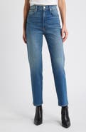 SLVRLAKE London High Waist Ankle Straight Leg Jeans