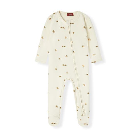 Stretch Fleece Zipper Footed Romper (Baby)