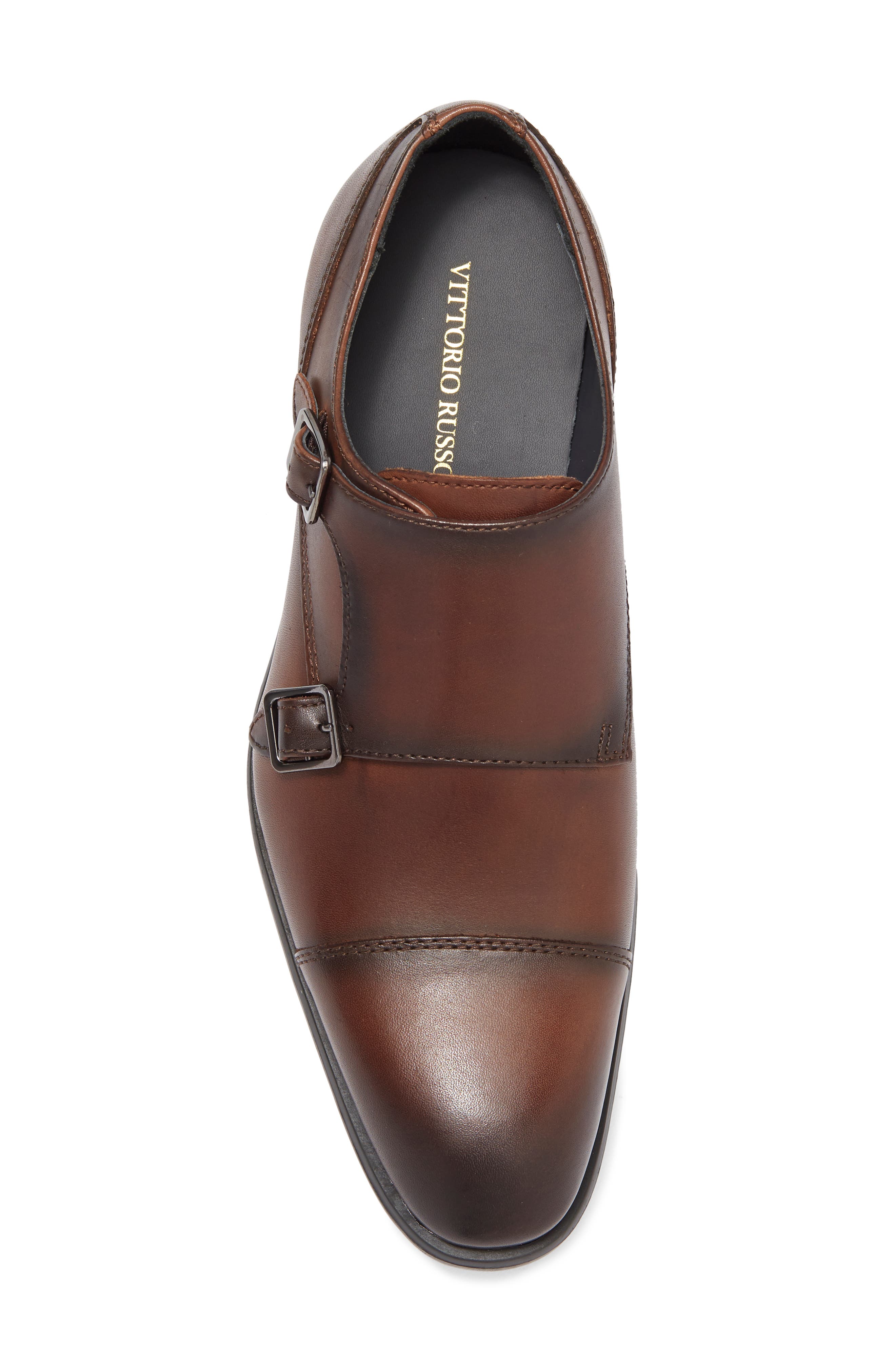 VITTORIO RUSSO Roma Monk Strap Shoe, Alternate, color, Dk Brown