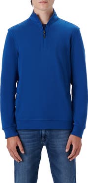 Bugatchi Reversible Knit Quarter Zip Pullover