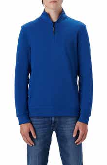 Bugatchi Reversible Knit Quarter Zip Pullover