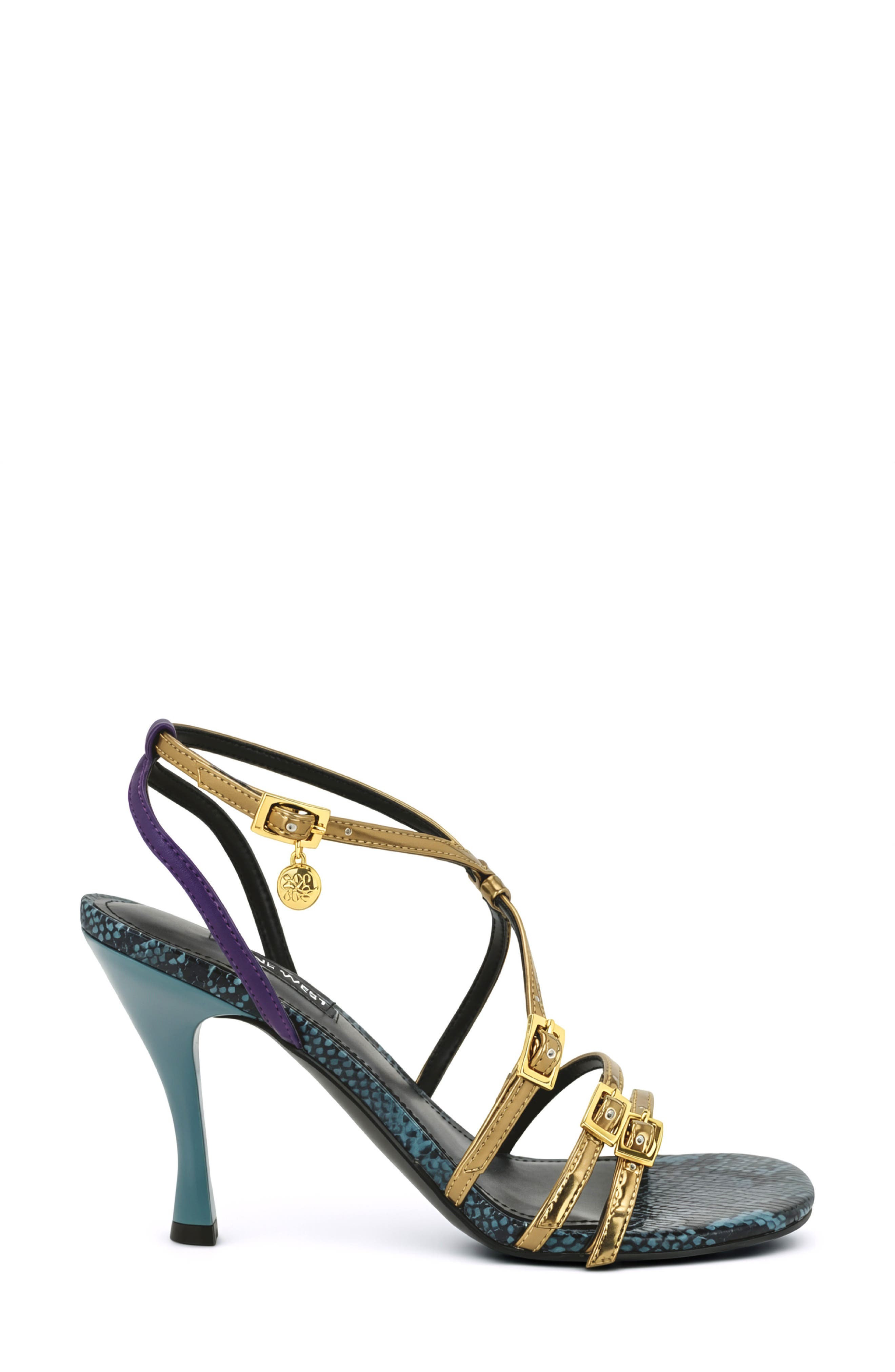 Lavva Buckle Ankle Strap Sandal, Alternate, color, GOLD