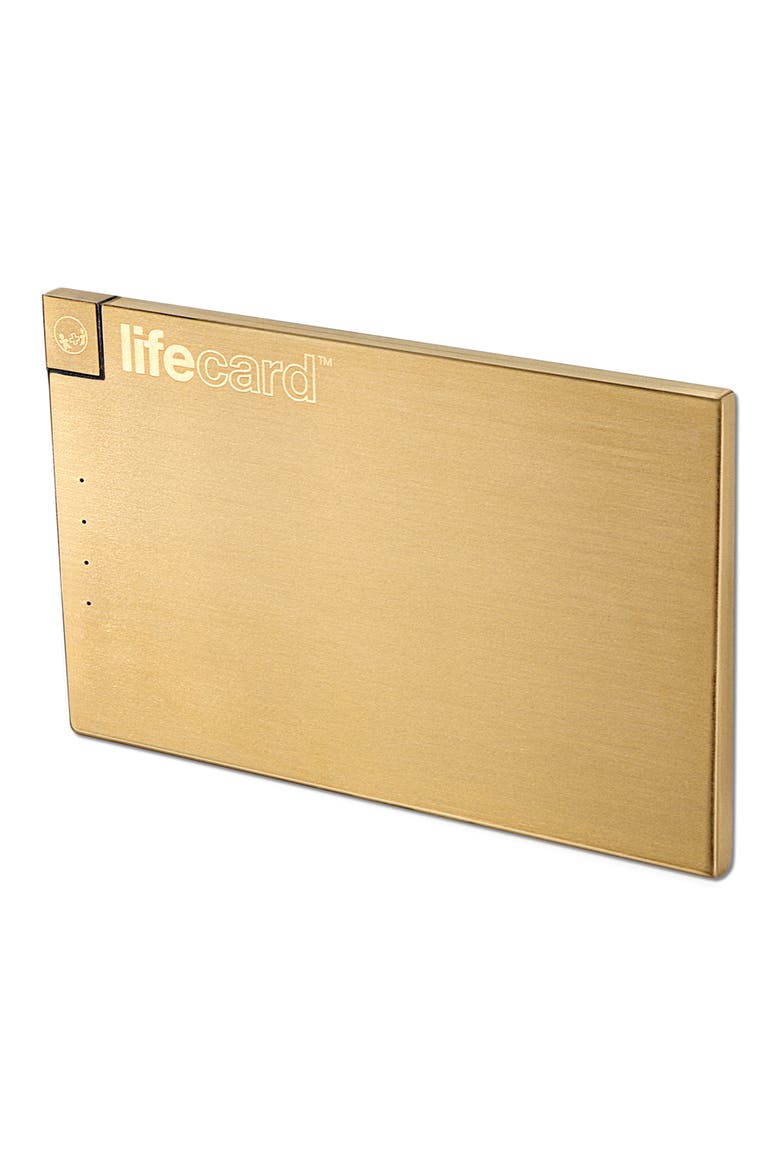 Lifecard Lightning External Battery, Main, color, GOLD