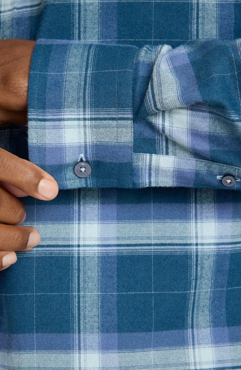 UNTUCKit Barker Shadow Check Performance Flannel Button-Up Shirt, Alternate, color,