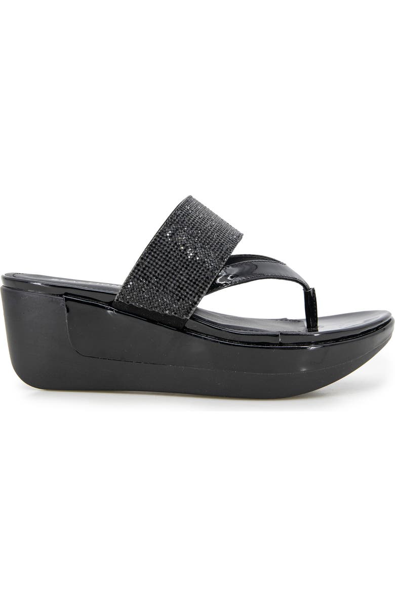 Reaction Kenneth Cole Pepea Crystal Platform Wedge Sandal, Alternate, color,