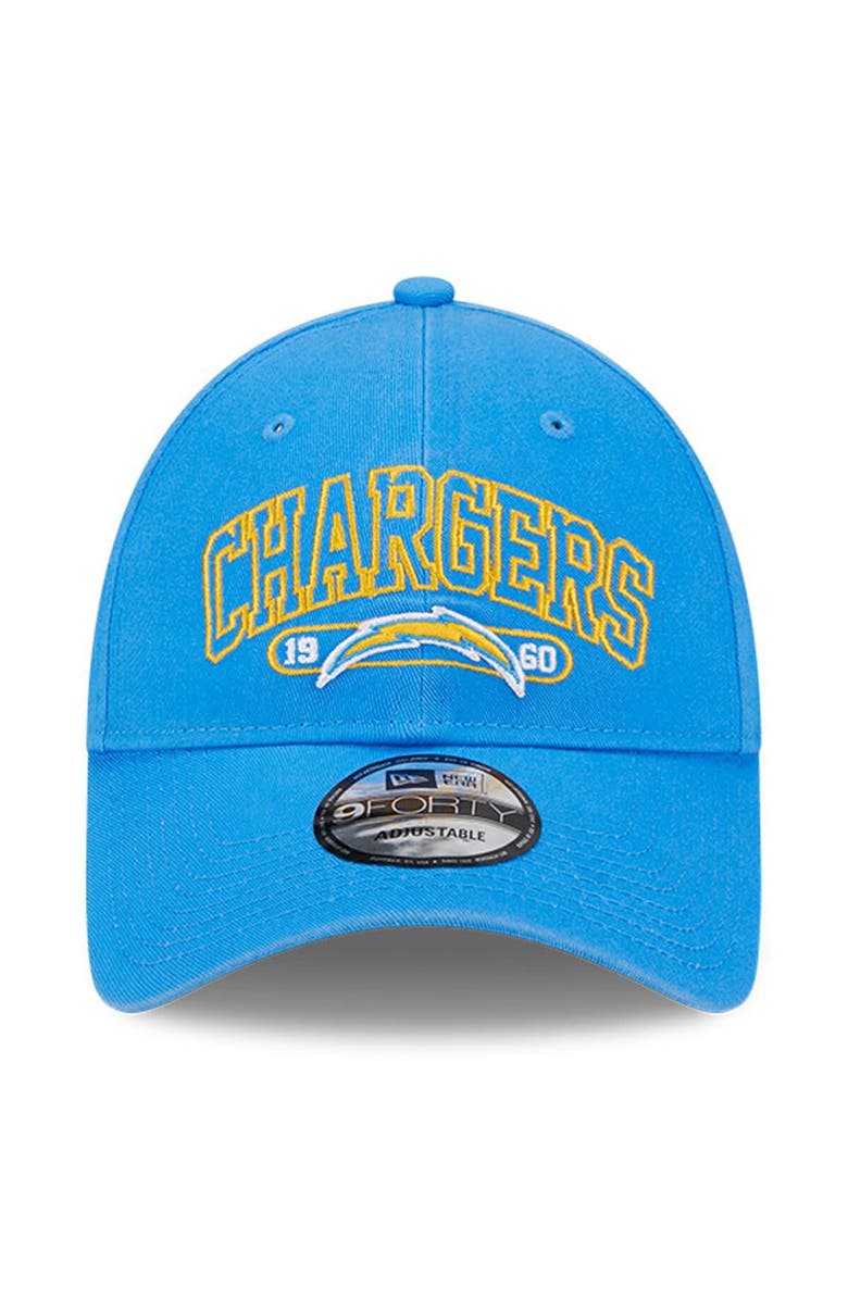 New Era Men's New Era Powder Blue Los Angeles Chargers Outline 9FORTY Snapback Hat, Alternate, color, 