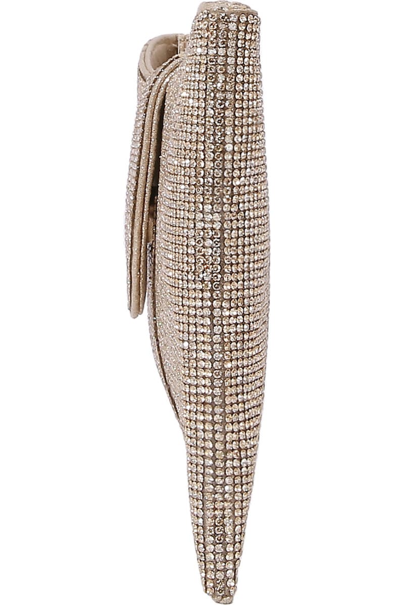 BERNESS Rhinestone Bow Clutch, Alternate, color, Gold