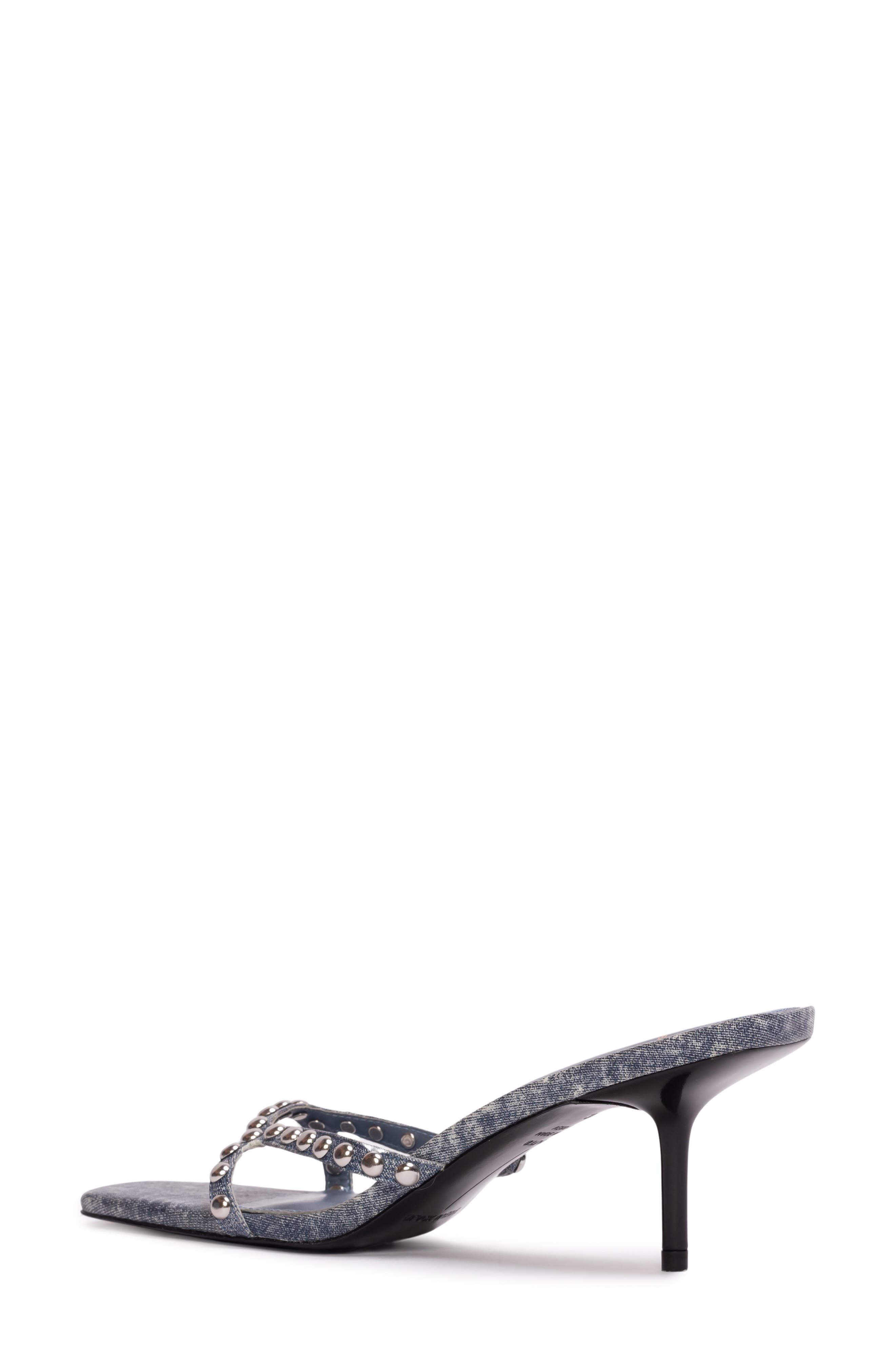 BLACK SUEDE STUDIO Leo Slide Sandal, Alternate, color, 