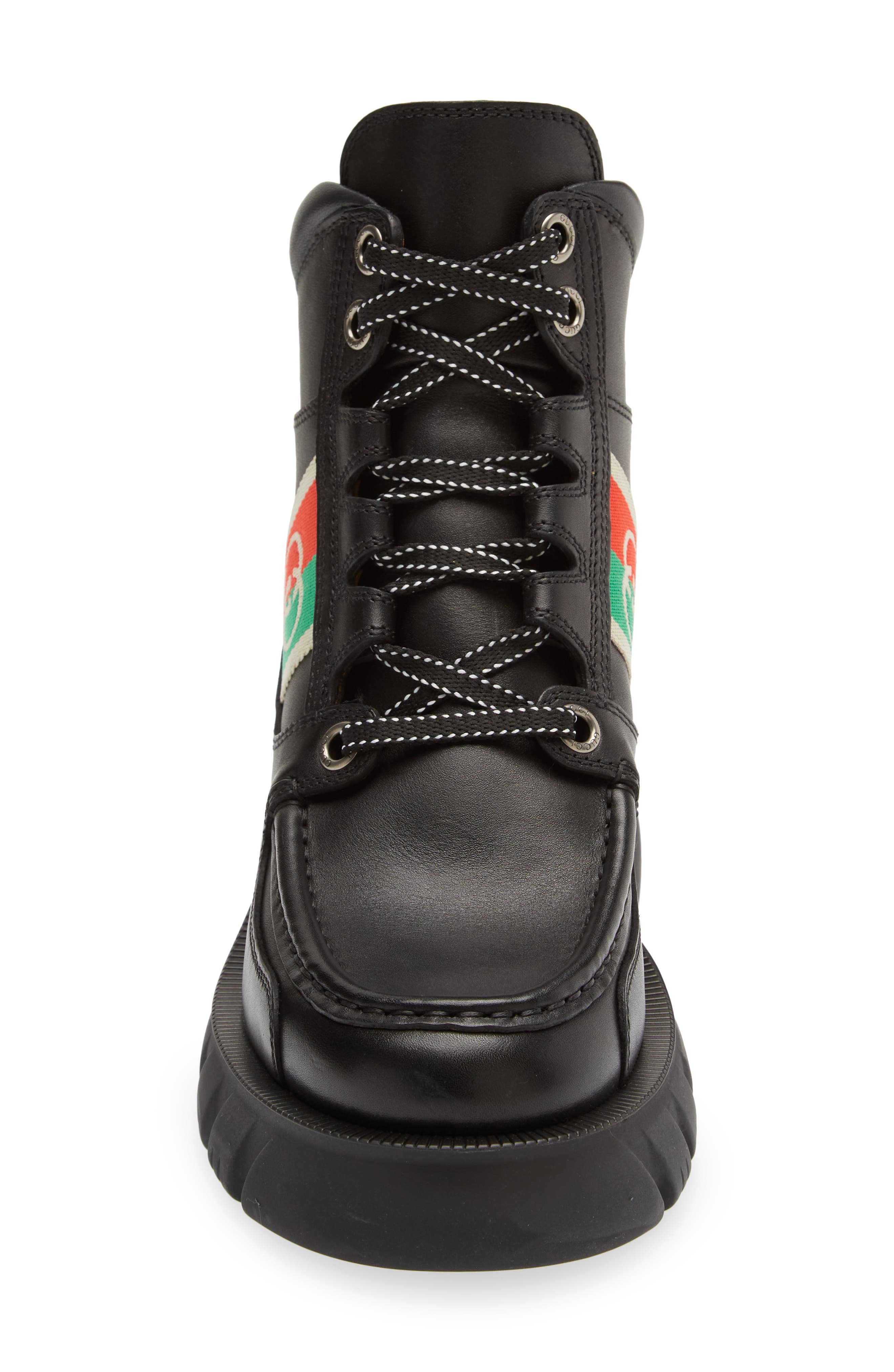 Gucci Romance Logo Bootie, Alternate, color, 