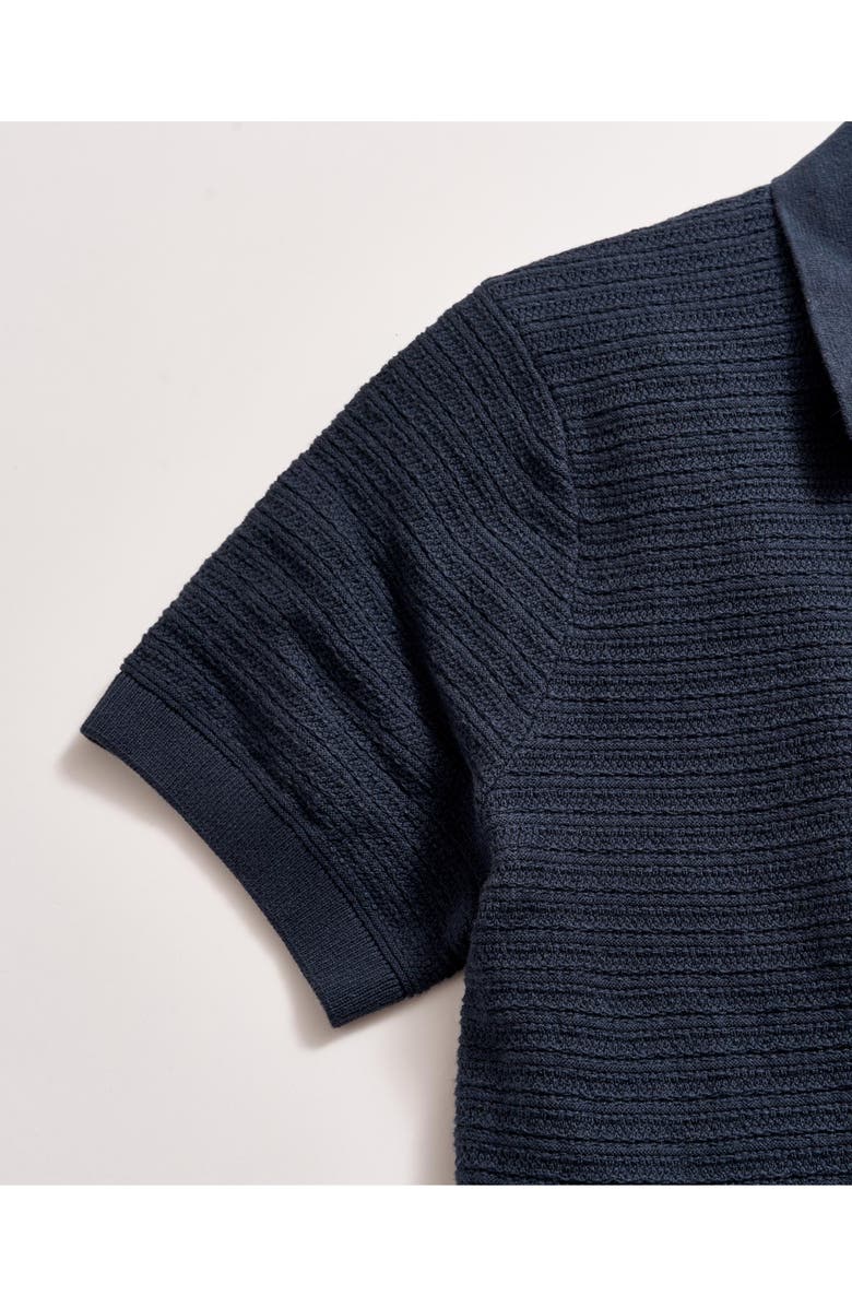 Billy Reid Lachlan Links Polo, Alternate, color, Carbon Blue