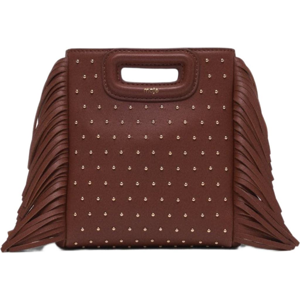 Maje Leather M Mini Bag With Studs